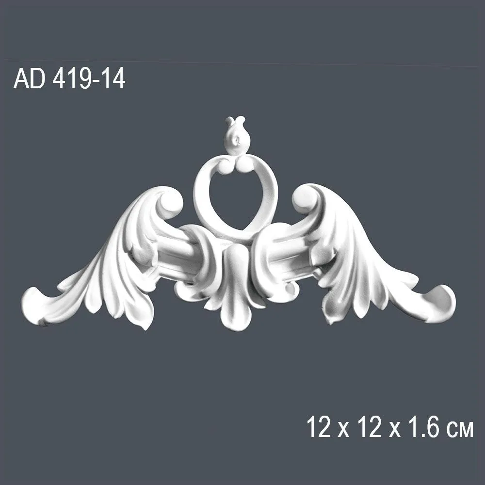 Декор. профиль AD 419-14 12х12х1.6см (угол)(20)
