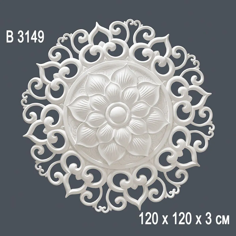 Декор. розетка В3149 120х120х3см (5)