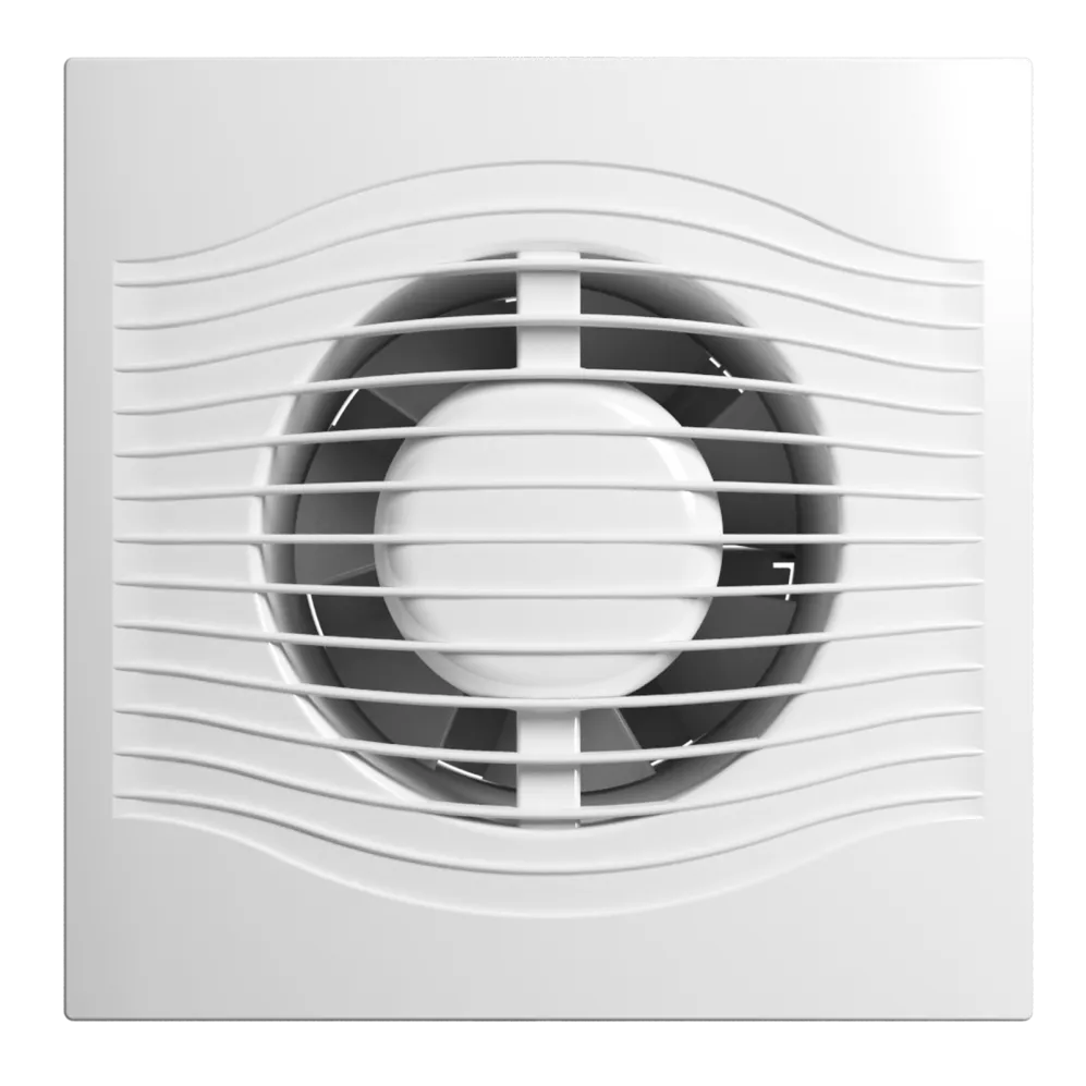 SLIM 4C, Вентилятор осевой вытяжной с обратным клапаном Ф100, 160*160*76мм, m3/h=90, dB-25