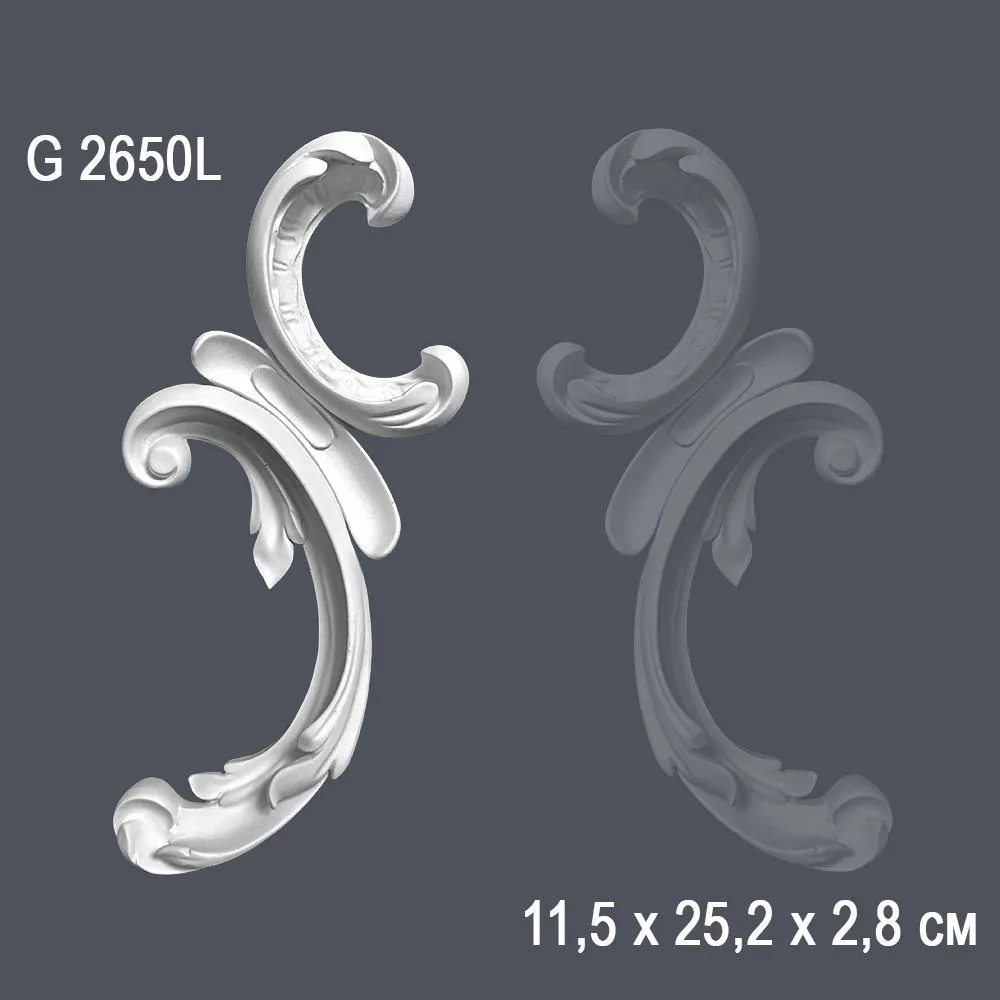 Орнамент G2650L 11.5х25.2х2,8 см (50)