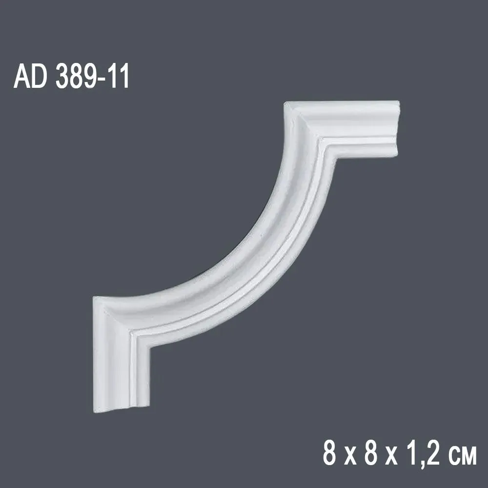 Декор профиль AD389-11 8х8х1,2см(угол) (500)