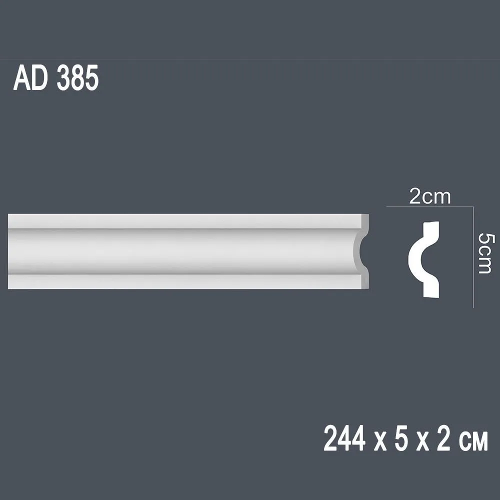 Декор. профиль AD 385 244х5х2см (60)