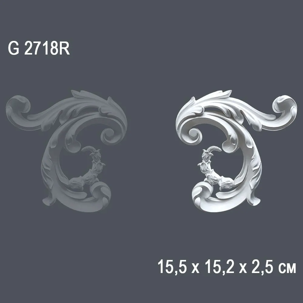 Орнамент G2718R 15,5х15.2х2.5см ()