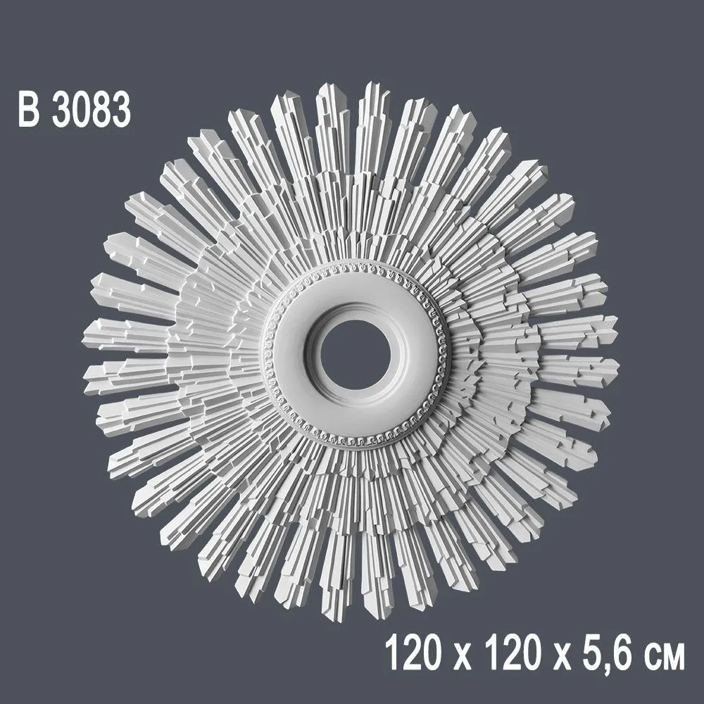 Декор. розетка В 3083 120х120х5,6cm (5)