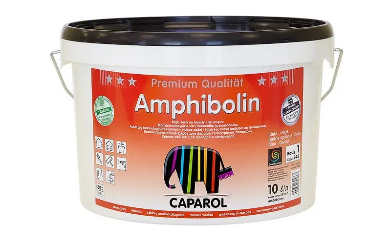 Краска акрил. в/д Caparol Amphibolin E.L.F. (Капарол Амфиболин Е.Л.Ф.) База 2, 2,5л(639)