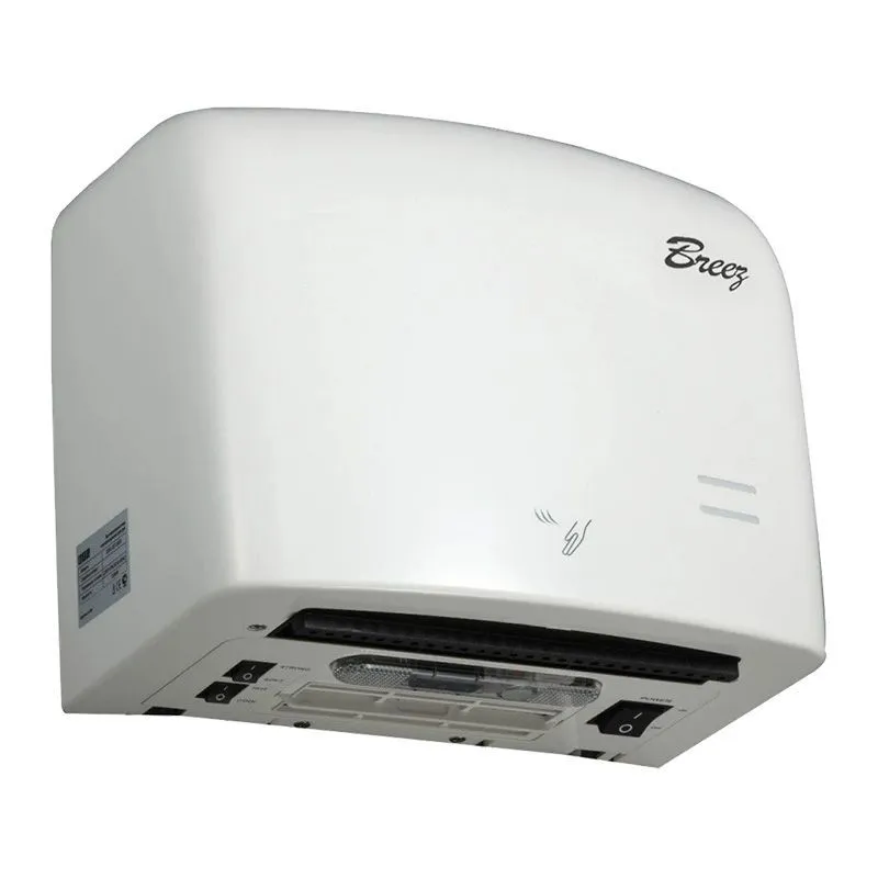 Высокоскоростная сушилка для рук Breez Air Max(пластик белый)BHDA-1250W