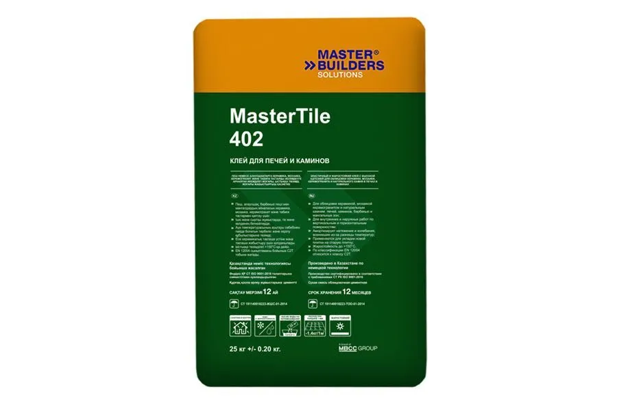 MasterTile FLX 402 жаростойкий клей (для каминов) 25кг