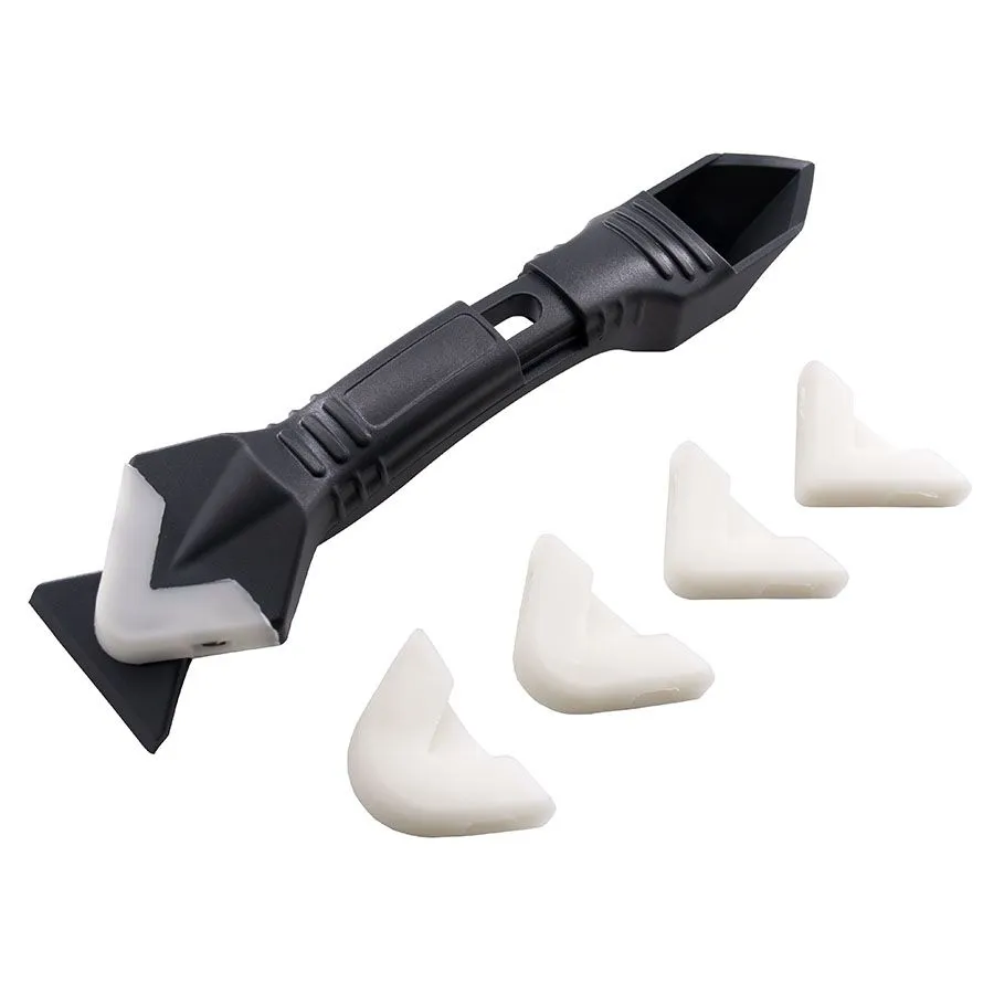 Шпатель-скребок 3 в 1 для удаления/выравнивания герметика, 5 насадок 12-2-122