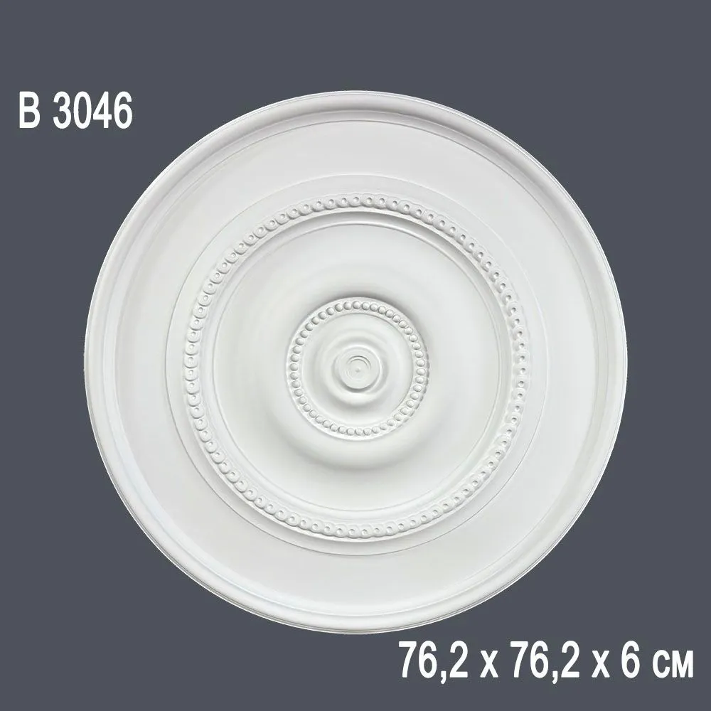 Декор. розетка В3046 76,2х76,2х6см (12)