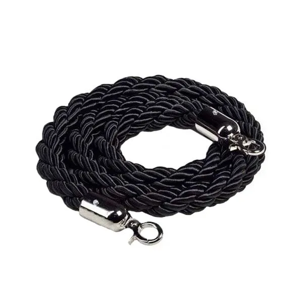 Канат декор.крученый черный  1401