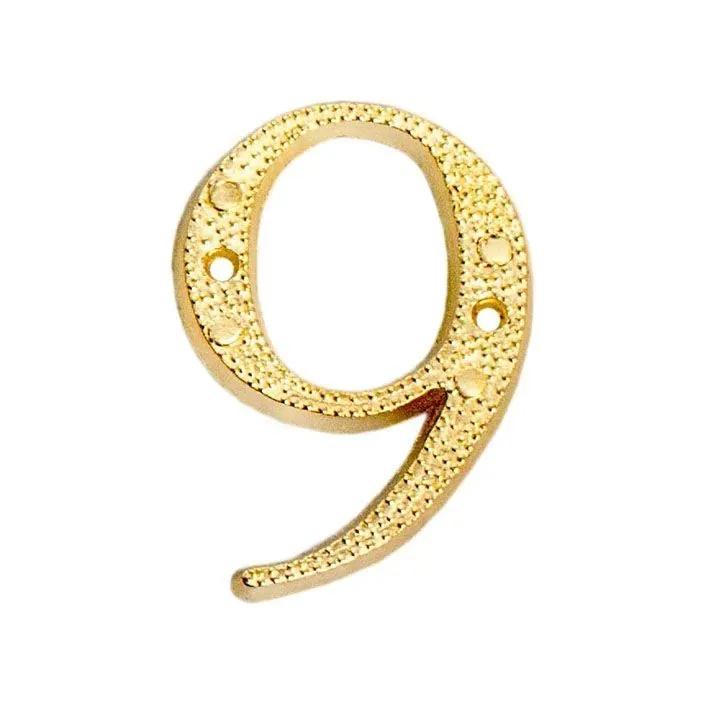 Номер дверной "9" золото "Element"