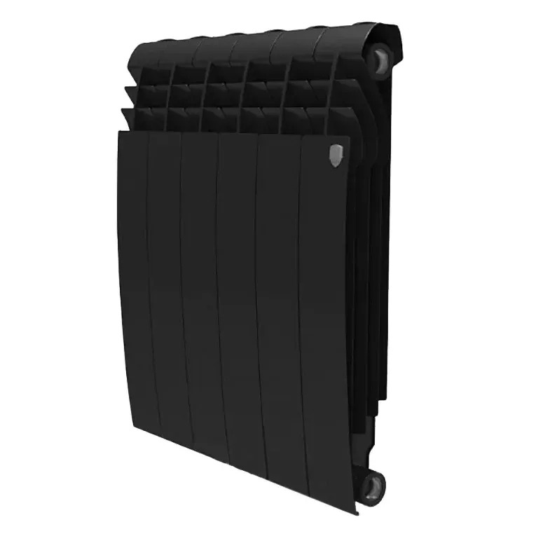 Биметаллический радиатор Royal Thermo - BILINER Nior Sable 350/90 (черный  выпуклый)
