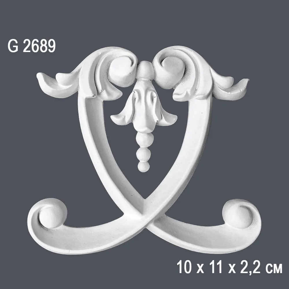 Орнамент G2689 10х11х2.2см (100)