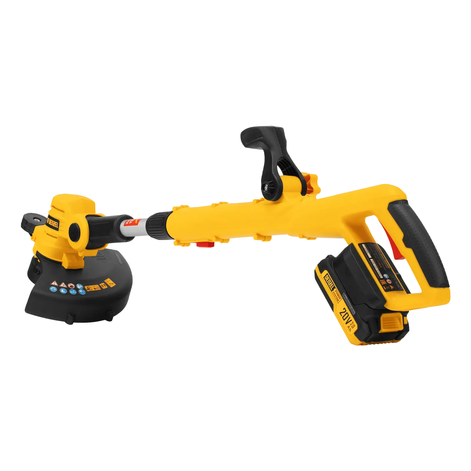 Триммер аккумуляторный GT-230, 230 мм, аккум. Li-Ion, 20В -1шт // Denzel 58701