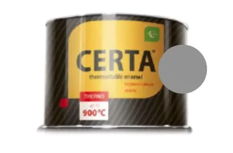 "CERTA" эмаль термостойкая антикоррозионная серебристо-серый до 600°С (0,4кг)