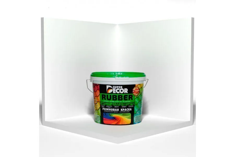 Резиновая краска Super Dekor 00 Белоснежный 3 кг