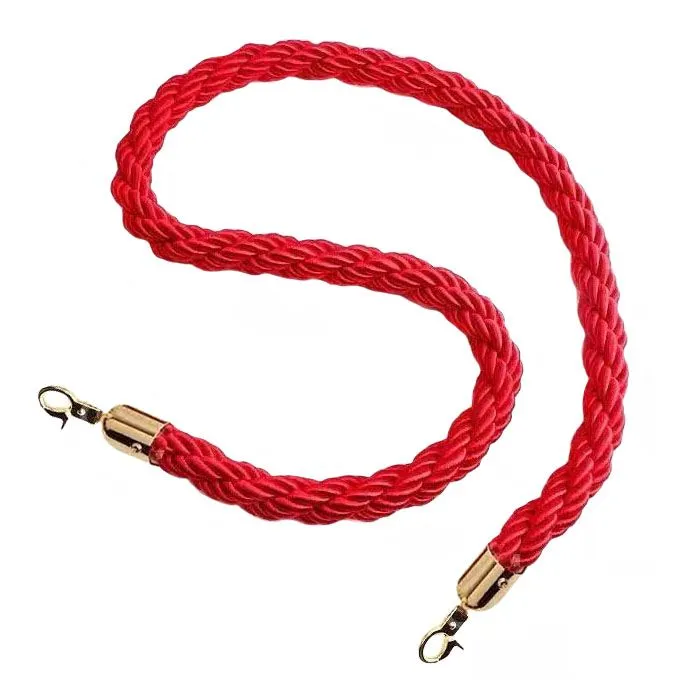 Канат декор.крученый красный 1401