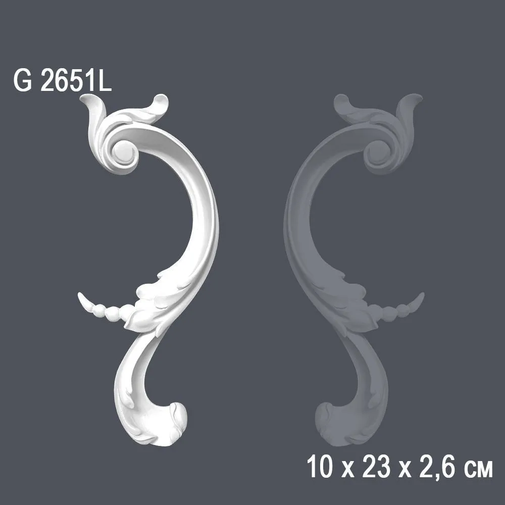 Орнамент G2651L 10х23х2,6 см (50)