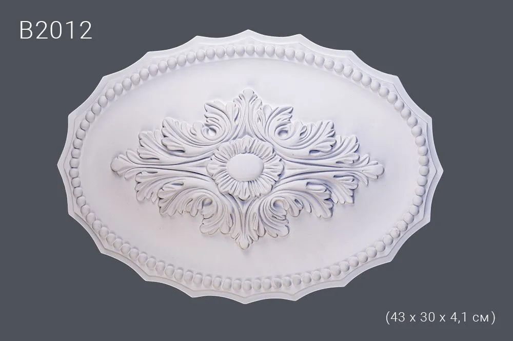 Декор. розетка  В2012 43х30х4,1см (10)