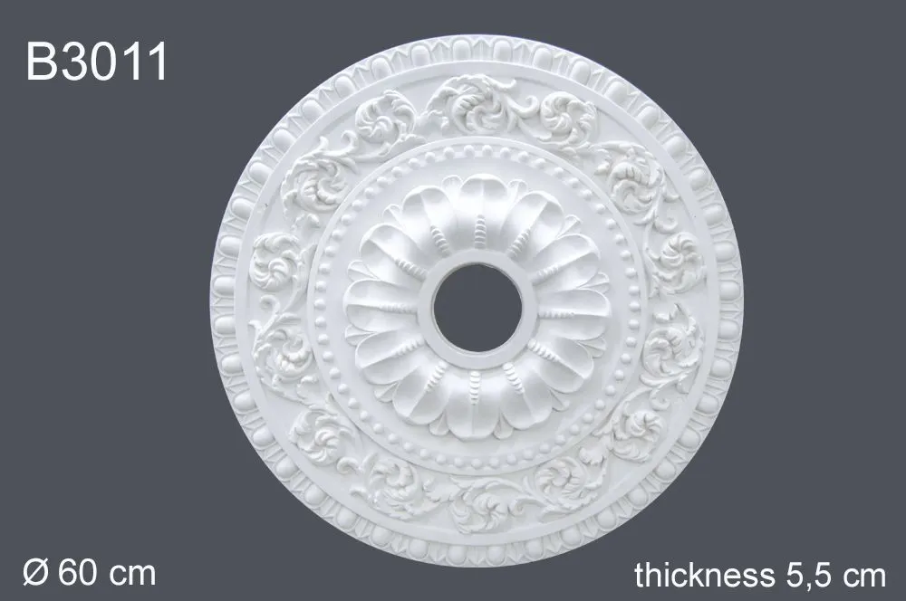 Дeкор. розетка B3011 60х60х5,5cm (вн диаметр 9,2см)(15)