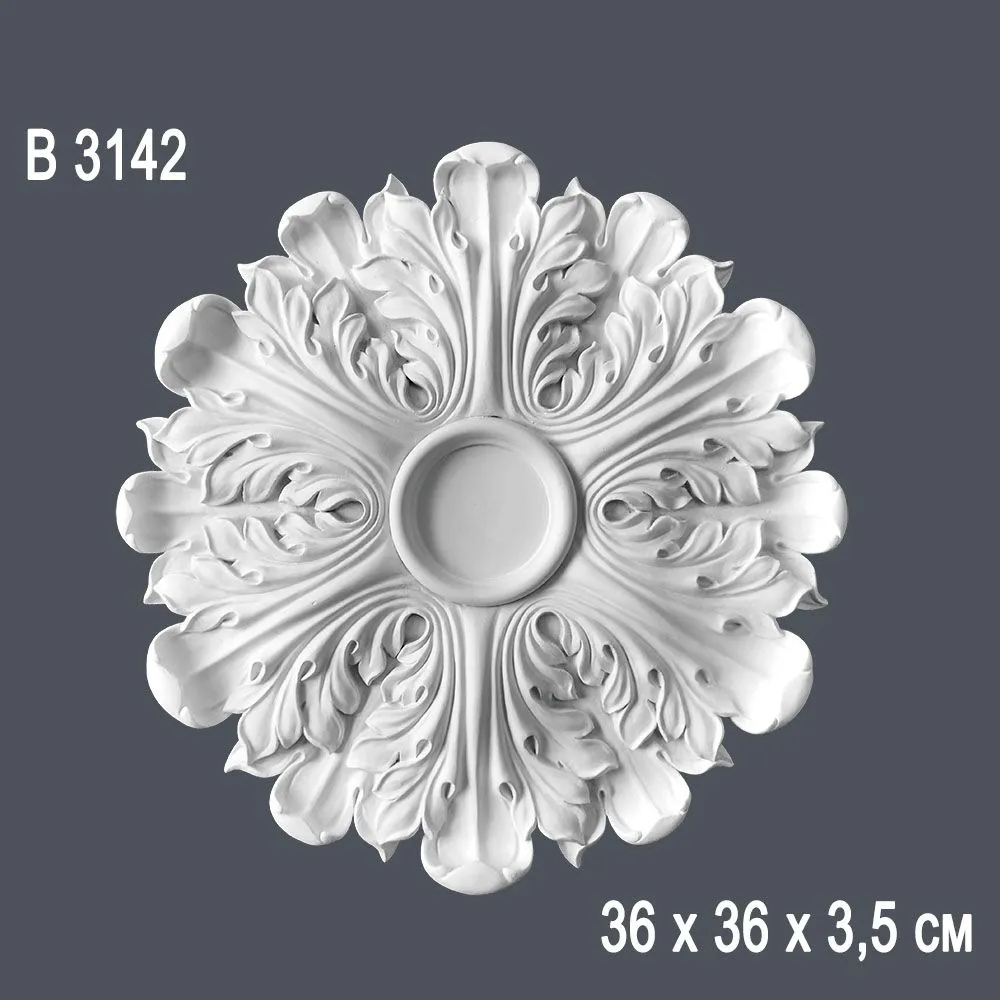 Декор. розетка В3142 36х36х3,5см (10)