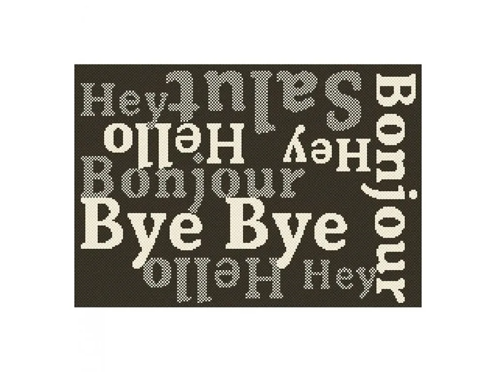FLEX (Коврик)  05*08 Hello/ Bye 19501/80