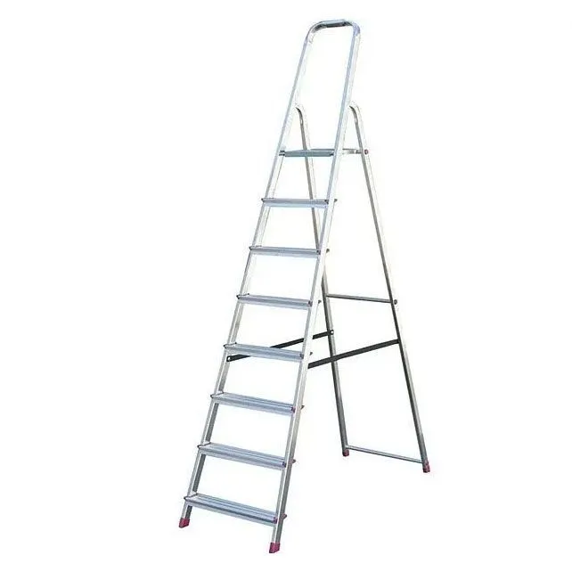 Ал. стремянка Corda 8, H=1,70/3,70м  (000767)