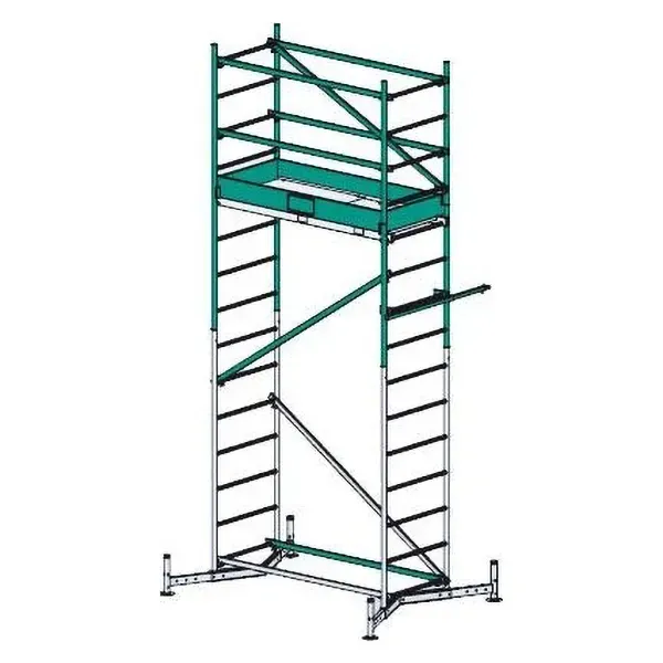 Ал. передвижная вышка ClimTec Н(плат)=3м, Н(лес)=4м, Н(раб)=5м