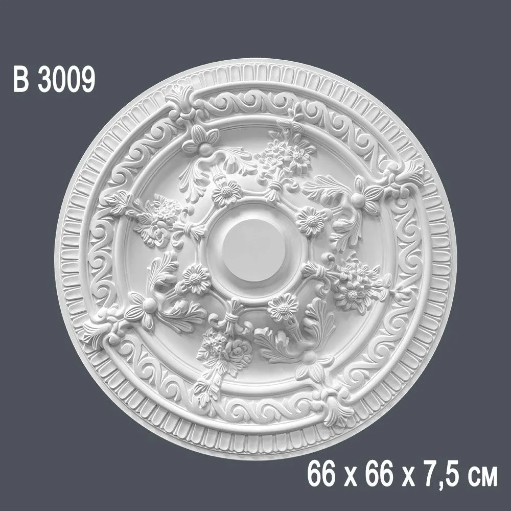 Декор. розетка В3009 66х66х7,5см (10)
