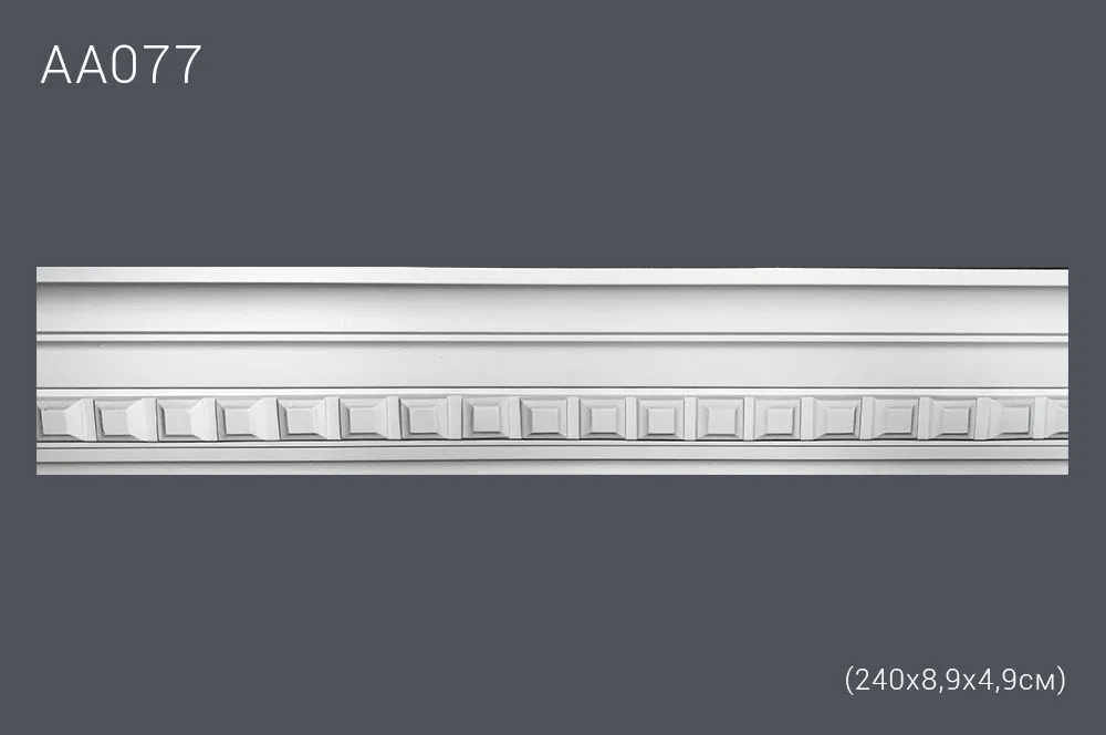 Декор. профиль АА077 240х9х5см диагональ 10,2см(40)