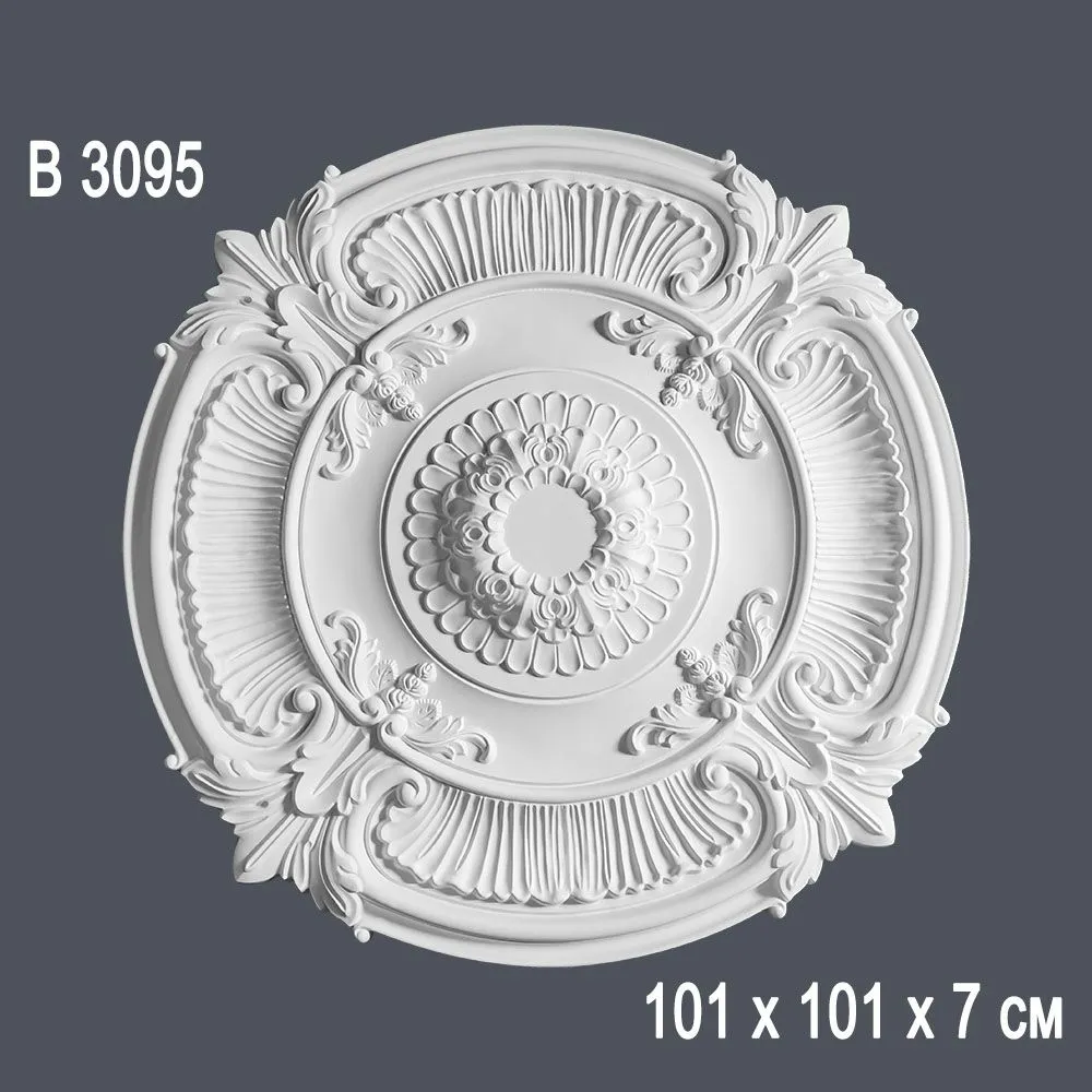 Декор розетка В3095 101х101х7см (10)