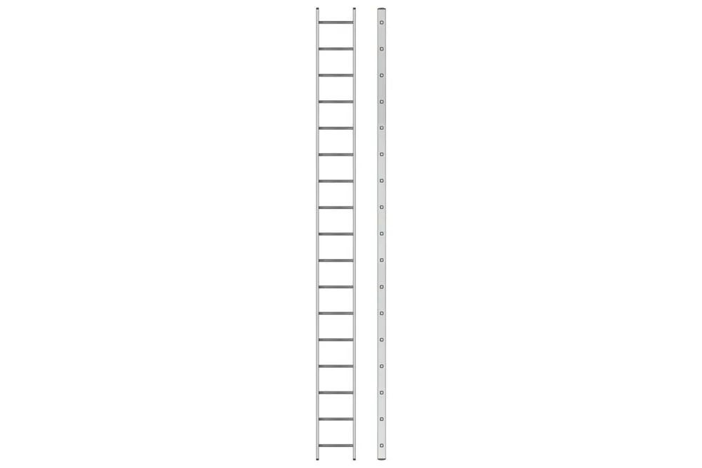 Ал. лестница 1х17 Н=4,76/5,8м  (5117)