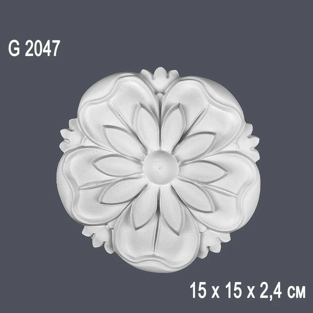 Декор розетка G2047 15х15х2.4см