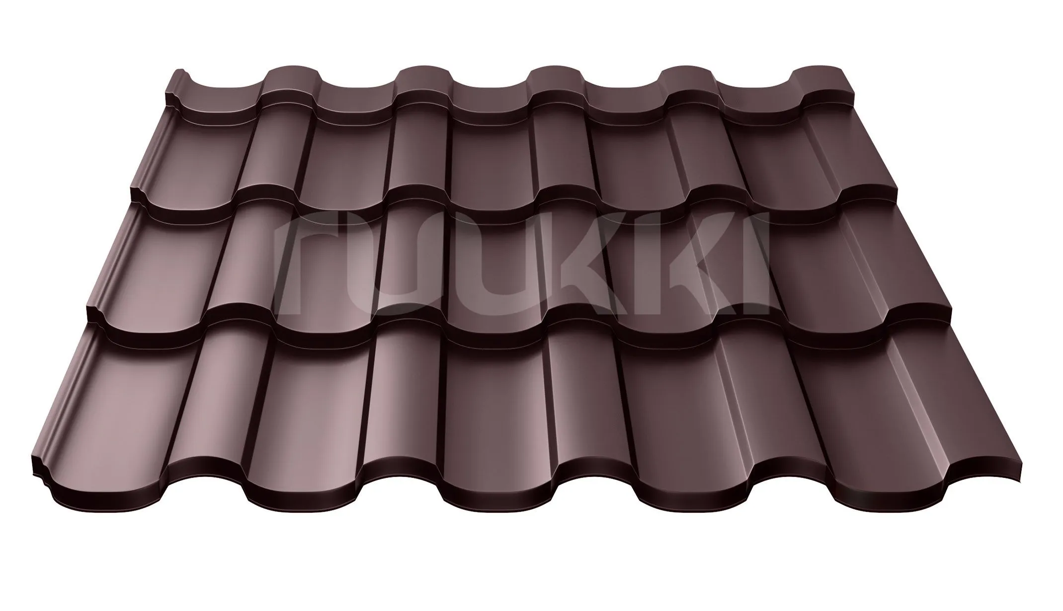 Металлочерепица Adamante Ruukki ROUGH MATT 1155x2200х0.50mm RR32/ЛЕСНОЙ ОРЕХ