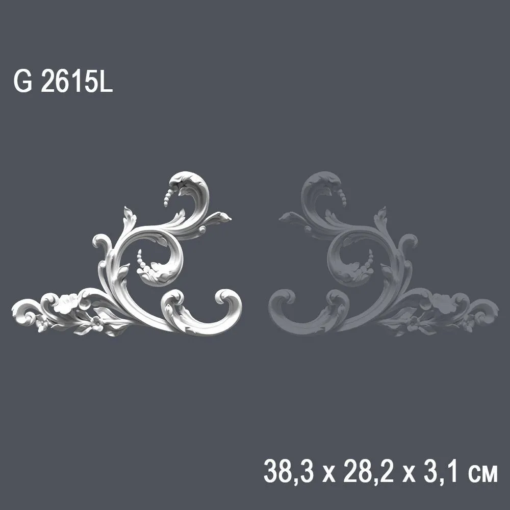 Орнамент G2615L 38,3х28,2х3,1см (20)