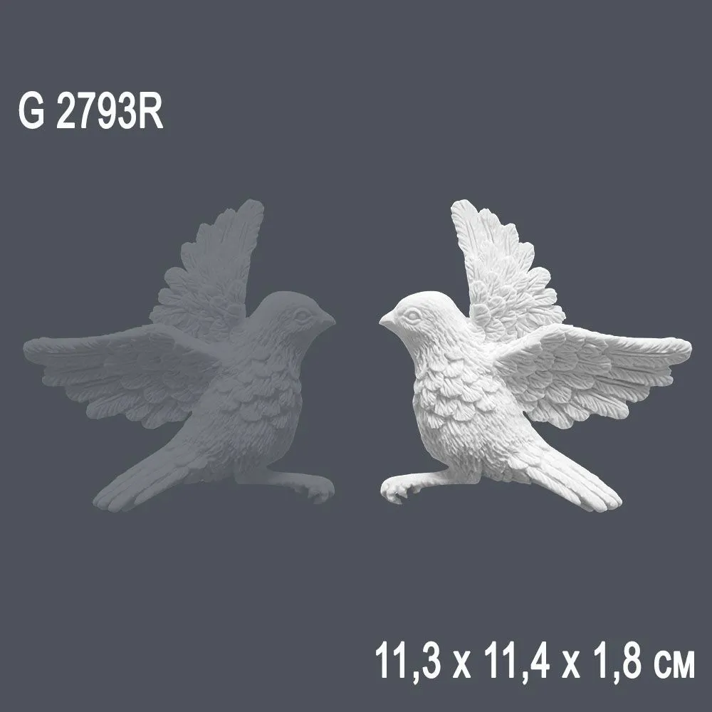 Орнамент G2793R (11.3x11.4x1.8см) (50)