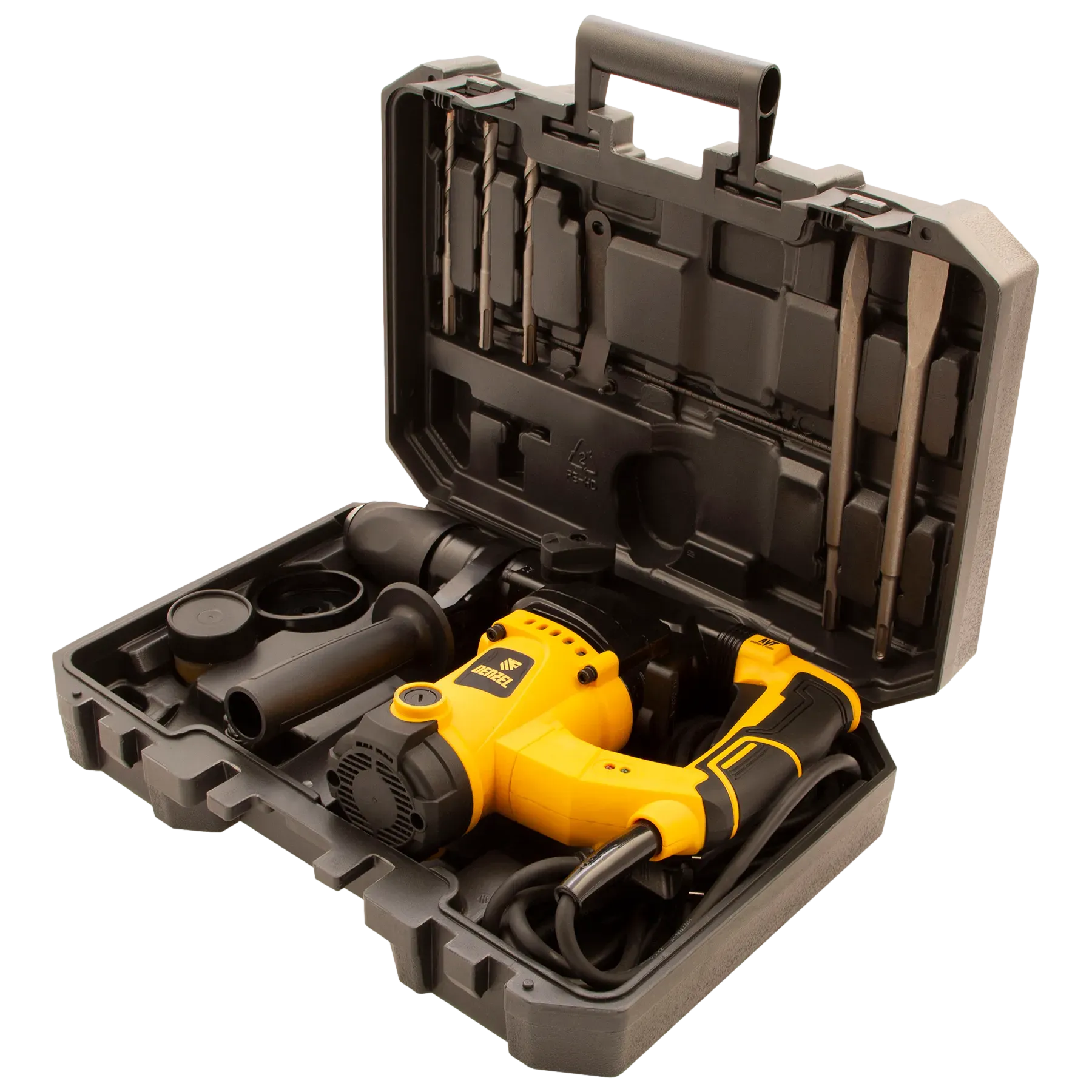 Перфоратор электрический RHV-1100-26, SDS-plus, 1100Вт, 4Дж, 3 реж.// Denzel 26610