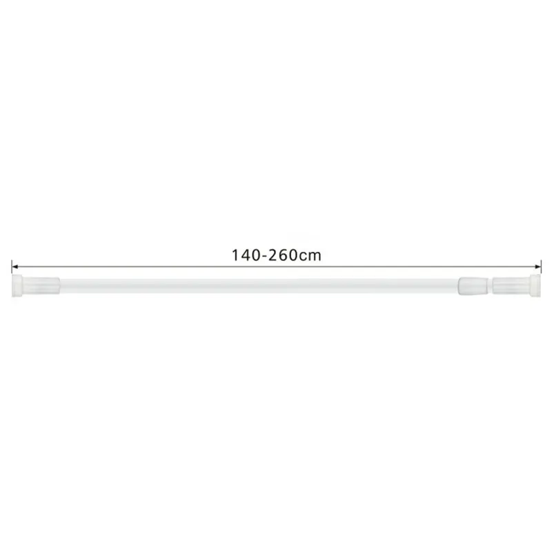 237 196  Карниз для ванной комнаты Haiba HB75902 Белая длина 140-260 см