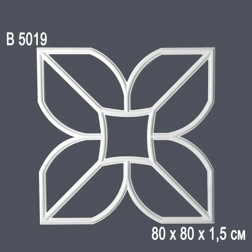 Декор элемент для потолка В 5019 80х80х1,5см (20)