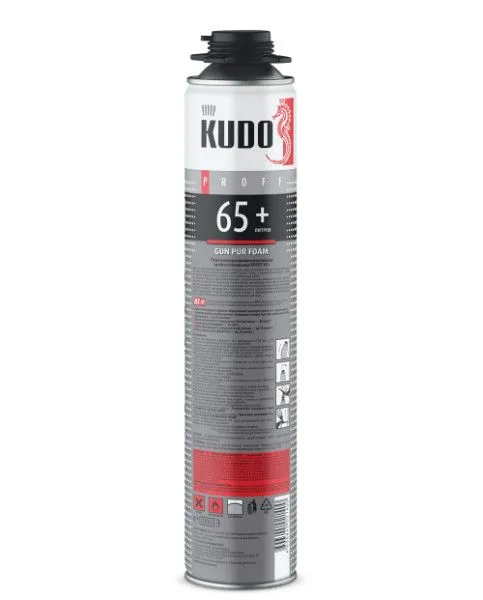 Пена полиуретановая монтажная KUDO PROFF 65+