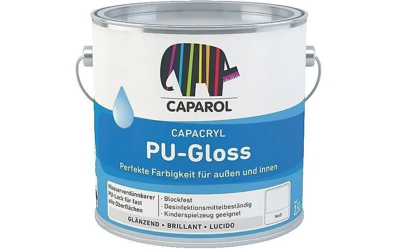Эмаль полиуретан. акрил. Caparol Capacryl PU-Satin (Капарол Капакрил ПУ-Сатин) База Т-384 0,7л