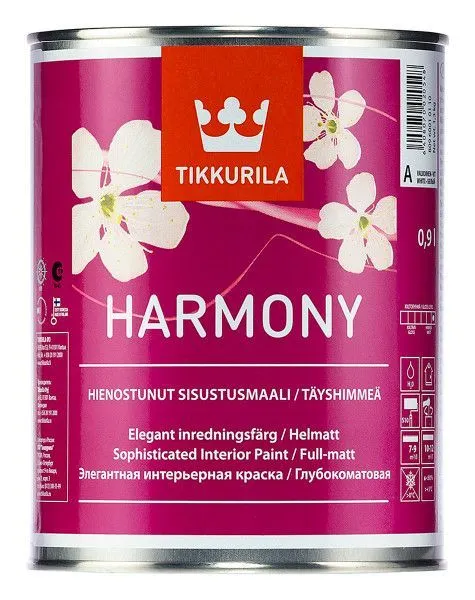 Краска интерьерная "HARMONY A " 0,9л