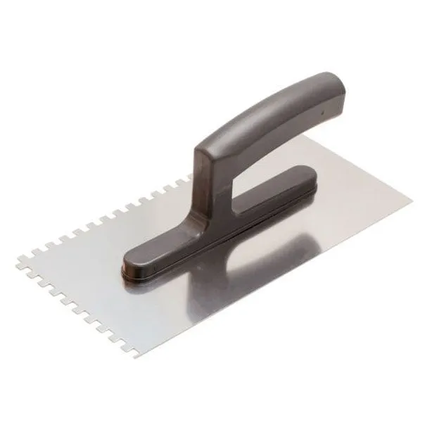 Кельма зубч. 6х6мм, 270х130 мм нерж сталь, пласт ручка 94 06 06 10