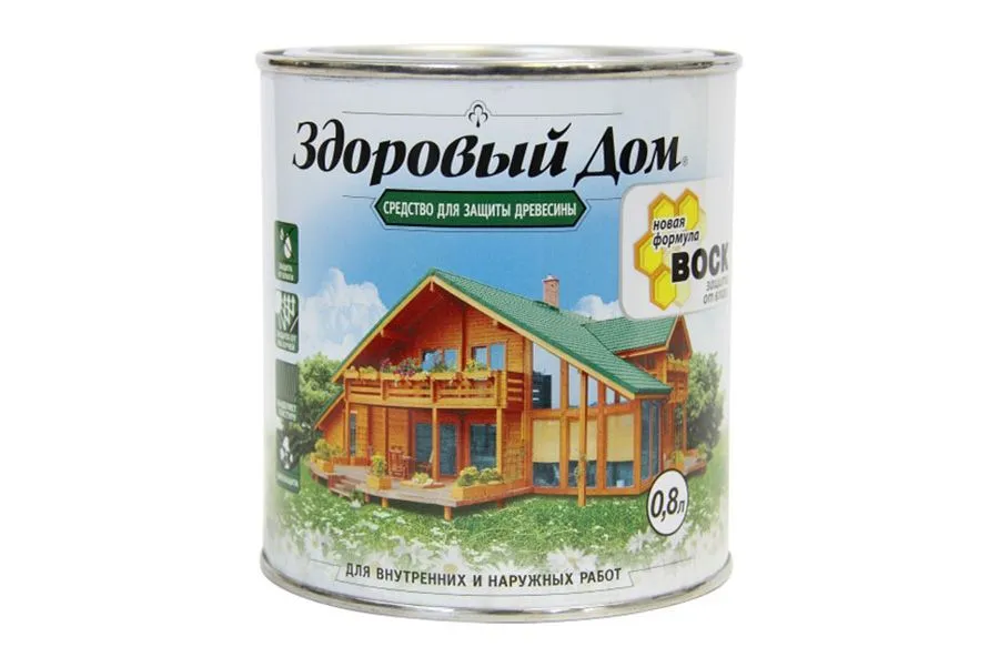 Здоровый дом 0,8 орегон (средство для защиты дерева)0,688кг