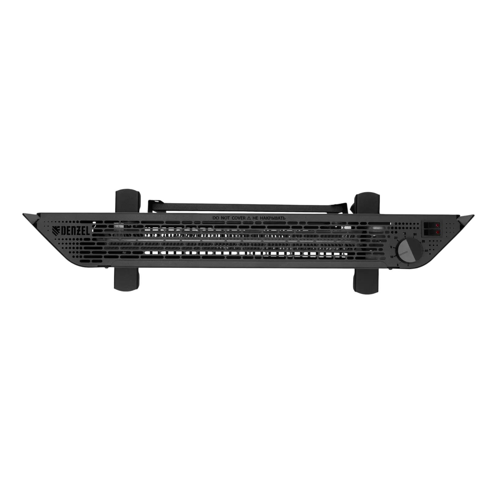 Конвектор электрический XCE-1500В, 230В, 1500Вт, чёрный, сушилка, колёса, Х-элемент // DENZEL 98128