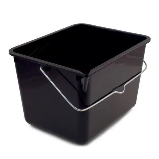 Ведро д/краски прямоуг., 8л пластм., чёрное 84820810