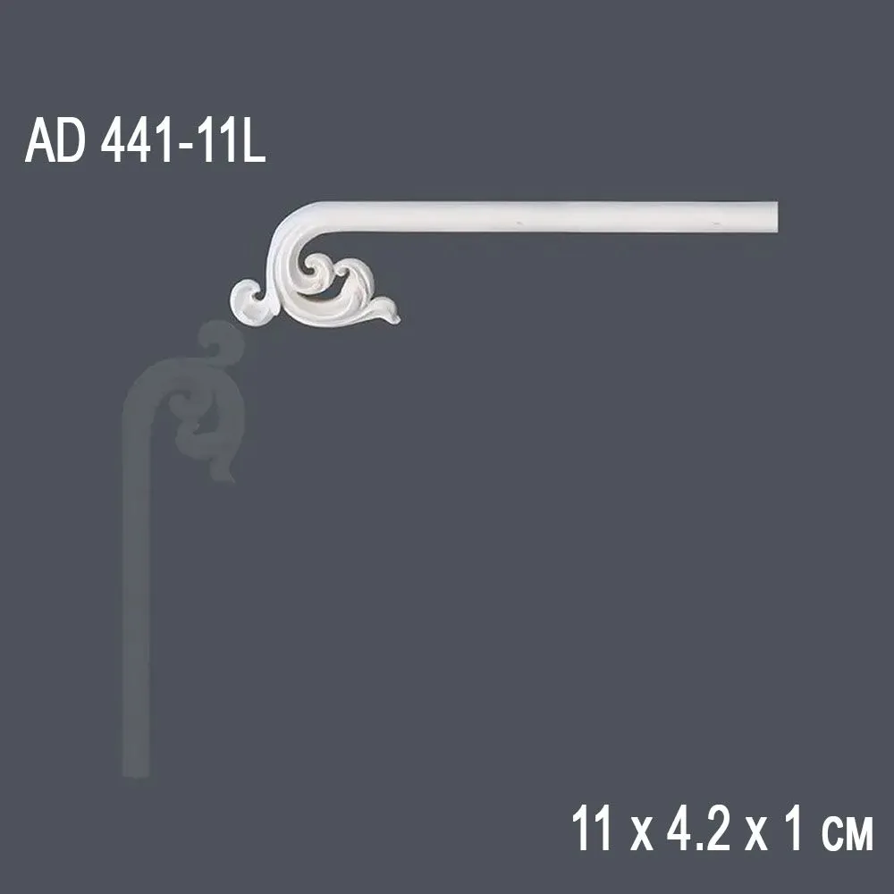 Декор профиль AD 441-11L 11x4.2x0.8cm ()