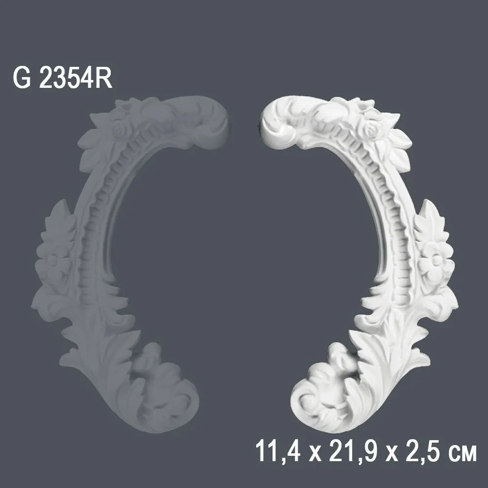 Орнамент G2354R 11.4х21,9х2,5см (40)*