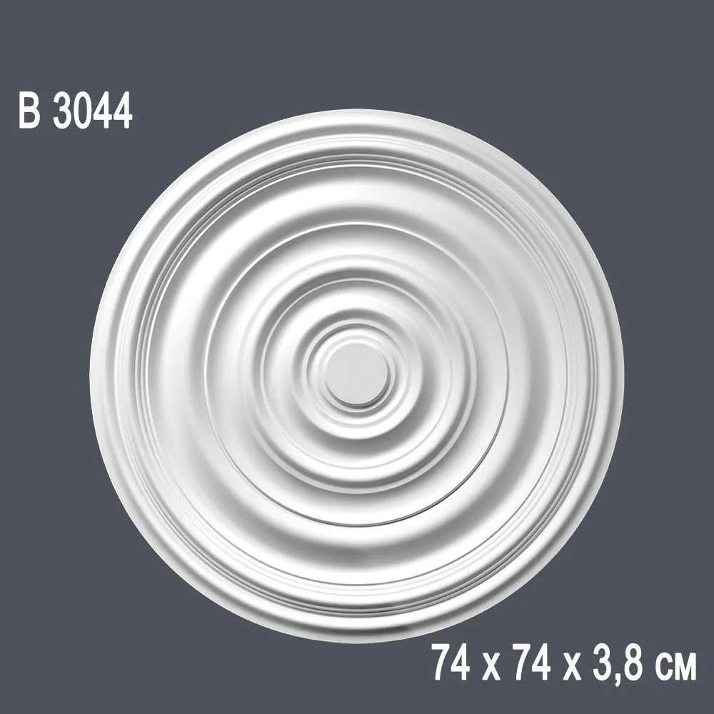 Декор. розетка В3044 74х74х3,8см (12)