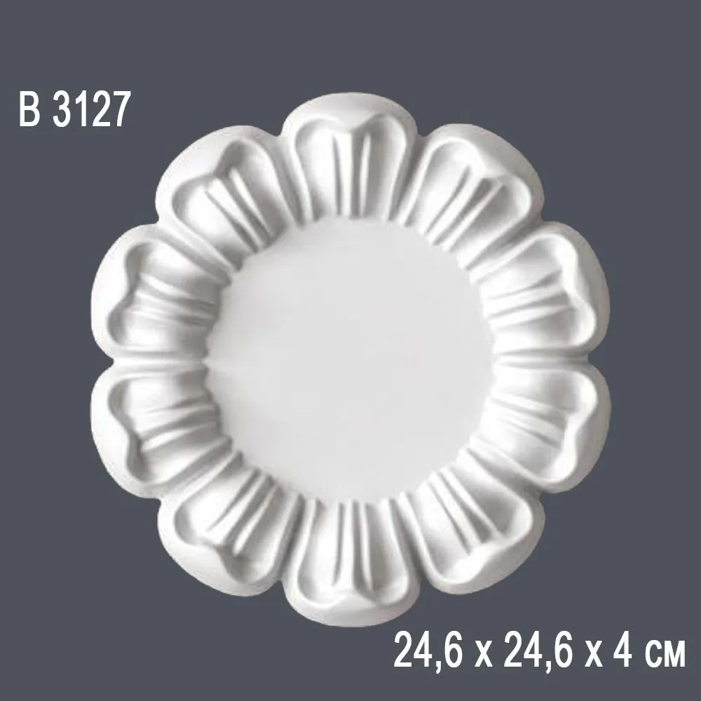 Декор розетка В 3127 24,6х24,6х4см (5)